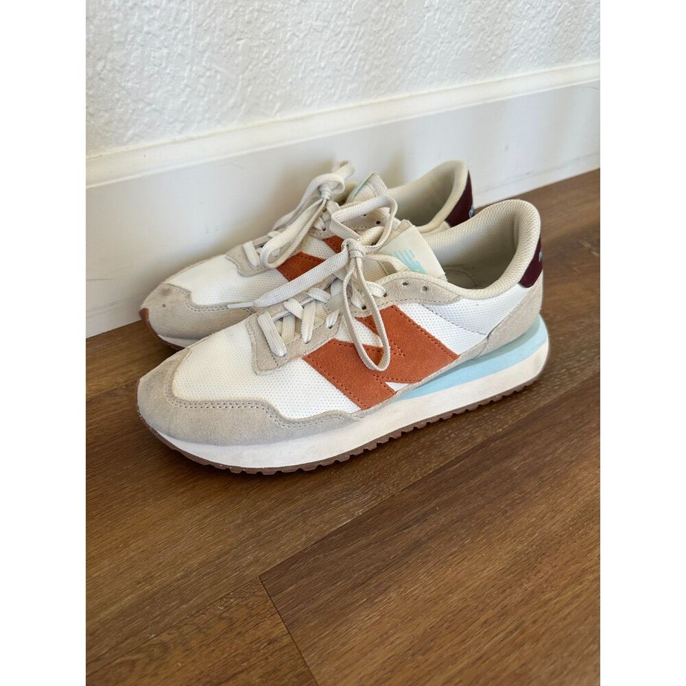New Balance 237 Sea Salt / Soft Copper Retro Running Trainers Womens 10